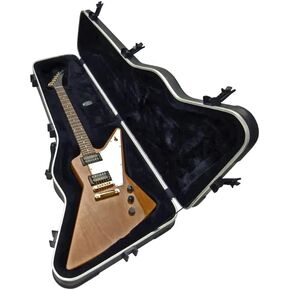 SKB Cases Explorer Firebird Hardshell Guitar Case with TSA Latch, Over-Molded Handle, Plush Foam Interior, and Accessory Compartment