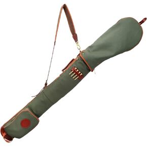 Tourbon Vintage Waterproof Canvas Golf Club Travel Driving Range Bag Case