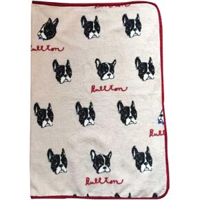 Creation Core Adorable Cartoon Pet Blanket Super Soft Fleece Cat Dog Blanket Mat 29.9" x 37.8", Bull Terrier Pink