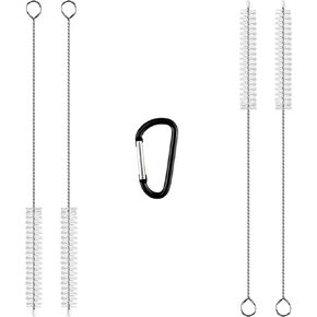 Straw Cleaner Brush Extra Long - Set of 4 Metal Straw Cleaner - Straw Cleaning Brush for Reusable Straws