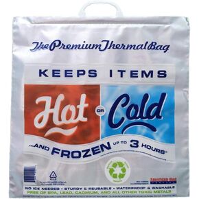 Thermal Cooler, Lunch Size, Red & Blue