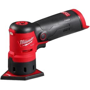 Milwaukee 2531-20 12V Brushless Cordless Orbital Detail Sander (Tool Only) Red and Black