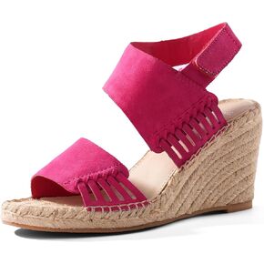 Women's Espadrilles Wedge Sandals Open Round Toe Adjustable Velcro Ankle Dressy Platform Sandals-Suitable for Vocation Beach Dressy Summer Shoes in Saudi Arabia