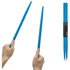 5A Maple Wood Drumsticks, Non-Slip Grip, Classic Purple Drum Stick for Kids Adults Beginner, Percussionists Drumming Accessories Musical Instrument