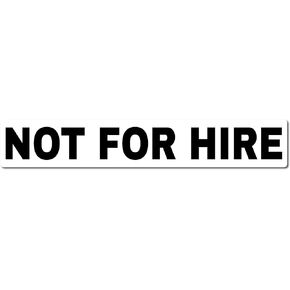 Not for Hire Magnets Trucking US DOT Requirements 4-Inch by 24-Inch Heavy Duty Magnetic Material | 2-Pack