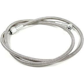 Turbo Oil Feed Line 24"/36"/48"/60"/72" Length 4AN 90 Degree Straight Hose End Pressure Stainless Remote Turbocharger Sensor Teflon (24")