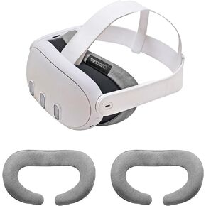 VR Cover for Meta Quest 3 - Washable Hygienic Cotton Cover (Dark Grey, 2 pcs) in Kuwait