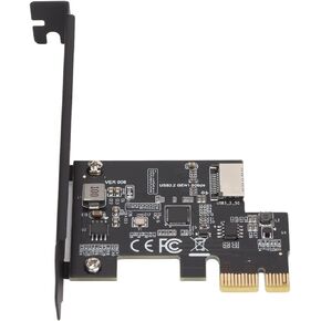 بطاقة USB3.2 PCI E Riser ذات حماية مزدوجة وسرعة نقل سريعة PCI E إلى بطاقة Riser من النوع E للكمبيوتر الشخصي (أسود)
