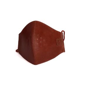 Trip Machine Company Leather Face Mask (Cherry Red)