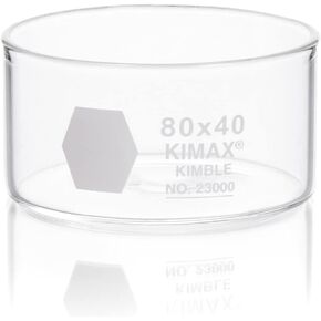 طبق تبلور Kimble 23000-8040 زجاجي 170 مل، قطر 80 مم × ارتفاع 40 مم (عبوة من 6 قطع) in Kuwait