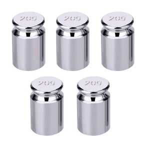 5 Pieces 20g Scale Weights for Digital Scale Balance, Chrome Plating Calibration Gram Weights for Electronic Scales
