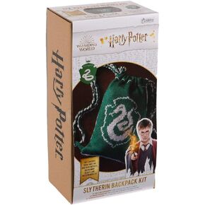 Hero Collector Eaglemoss Hogwarts Slytherin Reversible Backpack Knitting Kit | Harry Potter Wizarding World Knitting Kits | Model Replica