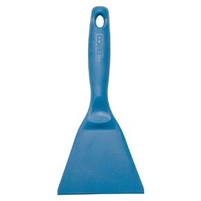 Remco 6963 Blue Polypropylene High-Temp Hand Scraper, Injection Molded Blade, 9.7" L x 4.4" W, 1 Piece