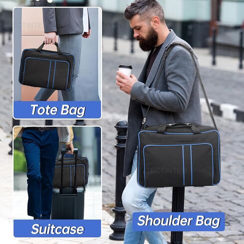 حقيبة حمل TECTINTER لحقيبة سفر PS5 - غطاء غبار لجهاز PS5 حقيبة واقية مناسبة لوحدة تحكم PS5 القرص/الإصدار الرقمي وأجهزة التحكم وبطاقات الألعاب وسماعات الألعاب وغيرها من الملحقات in Kuwait