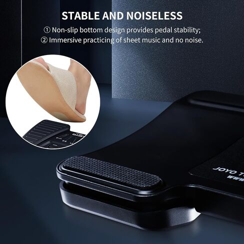 JOYO Bluetooth Page Turner Pedal Rechargeable Foot Pedal Wireless Music Page Turner Pedal for Phones Ipad Tablets Anti Skid (SP-01) in Saudi Arabia