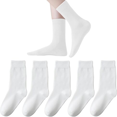 Womens Bamboo Seamless Socks Thin Dress Crew Socks Soft Lightweight socks in Saudi Arabia