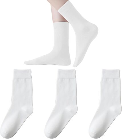 Womens Bamboo Seamless Socks Thin Dress Crew Socks Soft Lightweight socks in Saudi Arabia