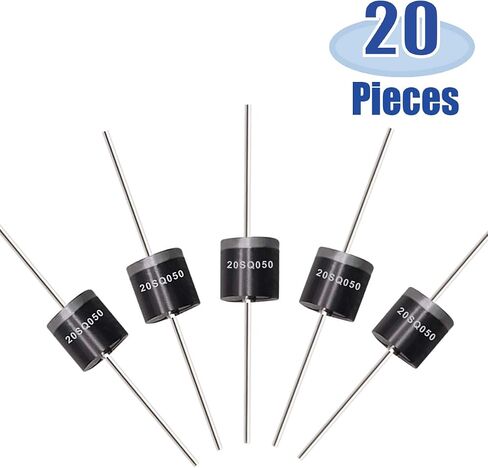 Tnisesm 20 Pcs 20SQ045 20A 45V Schottky Blocking Diode, Rectifiers Diode,Diode Axial Kit for Solar Panel in Saudi Arabia