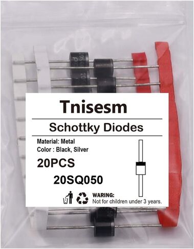 Tnisesm 20 Pcs 20SQ045 20A 45V Schottky Blocking Diode, Rectifiers Diode,Diode Axial Kit for Solar Panel in Saudi Arabia