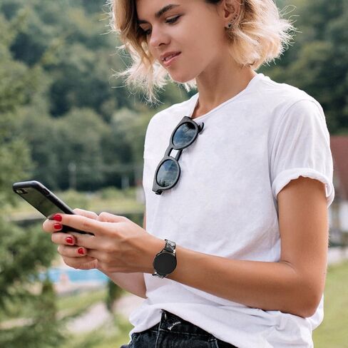 ZSMJ متوافق مع Samsung Galaxy Watch 6/5/4 Band 40mm 44mm/Classic 43mm 47mm 42mm 46mm/Pro 45mm/Active 2/Watch 3 41mm، دانتيل نحيف طباعة زهور سيليكون ناعم 20 مم سريع الفك للنساء in Kuwait