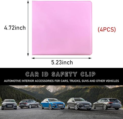 Car Registration and Insurance Holder, 5.2"× 4.7" Premium Auto Glove Box Organizer with Closure, Essential Vehicle Document Holder for Card, Driver License (Black) in Kuwait