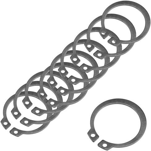 حلقات تثبيت خارجية متينة من الفولاذ الزنبركي مع لمسة نهائية من الأكسيد الأسود (5/16 بوصة، 25) in Kuwait