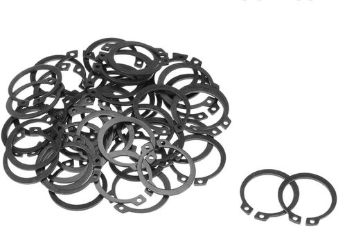 حلقات تثبيت خارجية متينة من الفولاذ الزنبركي مع لمسة نهائية من الأكسيد الأسود (5/16 بوصة، 25) in Kuwait