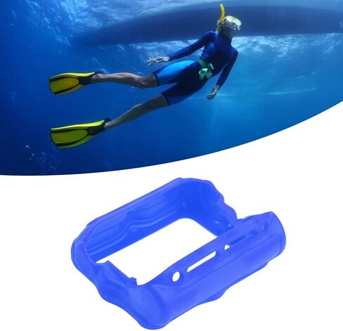 غطاء حماية من السيليكون لساعة كمبيوتر Shearwater Perdix Ai Sa للغوص، غطاء حماية من السيليكون للغوص باللون الأزرق in Saudi Arabia