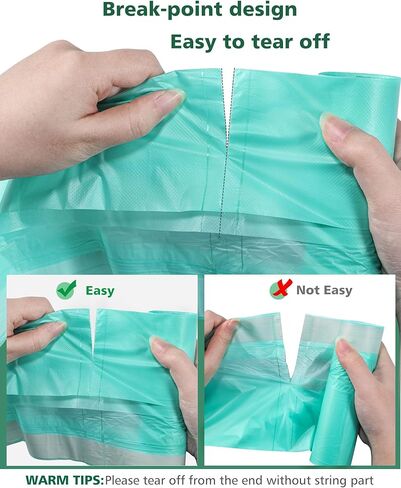 أكياس نونية السفر القابلة للتحلل للمرحاض المحمول، بطانات نونية السفر برباط AYOTEE للنونية المحمولة، بطانات كرسي النونية يمكن التخلص منها للأطفال الصغار والحيوانات الأليفة وفي الهواء الطلق (50 قطعة) in Kuwait