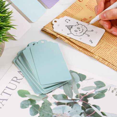 135 قطعة من بطاقات الهدايا الملونة من SallyFashion، علامات ألوان متدرجة مع سلسلة بطاقات هدايا فارغة للهدايا والفنون والحرف اليدوية وحفلات الزفاف وأعياد الميلاد in Saudi Arabia