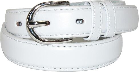 CTM® Kid's Leather 1 inch Basic Dress Belt (Pack of 2) in Saudi Arabia