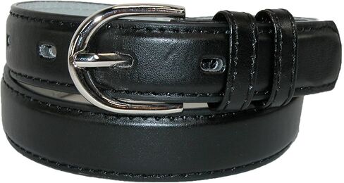 CTM® Kid's Leather 1 inch Basic Dress Belt (Pack of 2) in Saudi Arabia