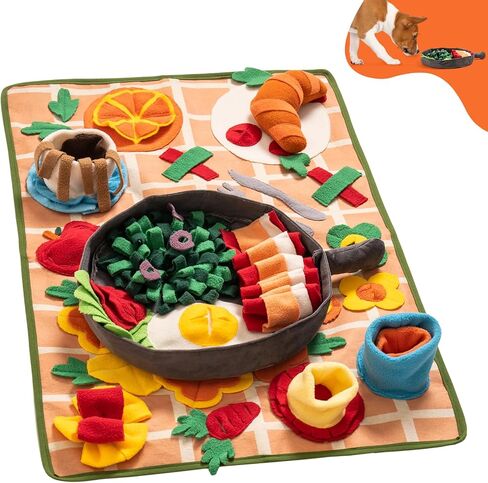Snuffle Mat for Dogs Removable Themed Dog Snuffle Mat for Boredom & Training Slow Feeding - Interactive Puppy Snuffle Mat Encourage to Explore Foraging Skills in Saudi Arabia