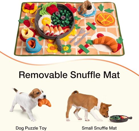Snuffle Mat for Dogs Removable Themed Dog Snuffle Mat for Boredom & Training Slow Feeding - Interactive Puppy Snuffle Mat Encourage to Explore Foraging Skills in Saudi Arabia