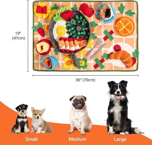 Snuffle Mat for Dogs Removable Themed Dog Snuffle Mat for Boredom & Training Slow Feeding - Interactive Puppy Snuffle Mat Encourage to Explore Foraging Skills in Saudi Arabia
