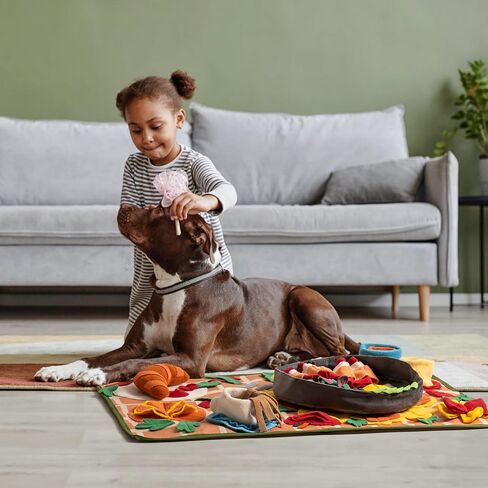 Snuffle Mat for Dogs Removable Themed Dog Snuffle Mat for Boredom & Training Slow Feeding - Interactive Puppy Snuffle Mat Encourage to Explore Foraging Skills in Saudi Arabia