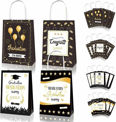 KALOR 12 قطعة 2024 حقائب هدايا التخرج حقائب هدايا حفلات التخرج السوداء لعام 2024 هدايا حفلات التخرج in Kuwait