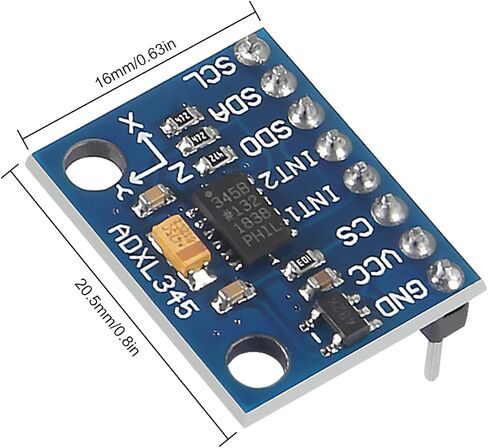 4 قطعة GY-291 ADXL345 3 محاور تسريع رقمي لوحدة استشعار إمالة الجاذبية IIC/SPI ناقل الحركة متوافق مع Raspberry Pi (ملحومة) in Saudi Arabia