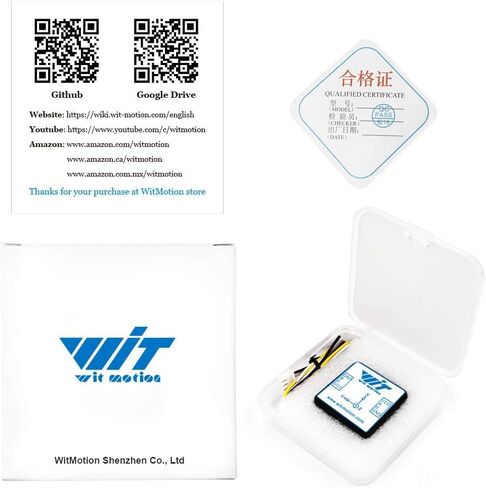WitMotion WT901C-485 mpu9250 جيروسكوبي عالي الدقة + مقياس تسارع + زاوية + مقياس مغناطيسي، بوصلة رقمية ذات 9 محاور (تصفية كالمان، Modbus)، مقياس ميل زاوية ثلاثي المحاور للكمبيوتر/Arduino/Raspberry Pi in Kuwait