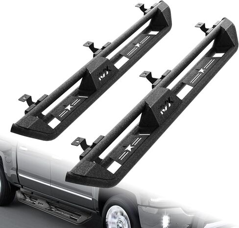 KYX 6 inches Running Boards Side Steps Fit for 2007-2018 Chevy Silverado/GMC Sierra 1500 Extended Cab&2007-2019 Silverado/Sierra 2500HD 3500HD(Includ 2019 1500 Silverado LD/2019 Sierra 1500 Limited) in Saudi Arabia