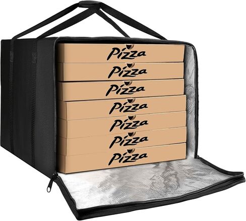 Pizza Delivery Bag Insulated 24"x 24" x14", Large Red Pizza Warmer Bag for Food Delivery, Pizza Carrier Insulated Bags Keep Your Pizza Hot and Fresh, Perfect for Deliveries and Personal Use in Saudi Arabia