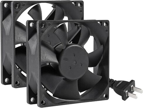 120mm x 25mm 110V 220V AC Powered Cooling Fan with Speed Controller 3V to 12V, 1225 AC 115V 120V 220V 240V for Cooling Ventilation Exhaust Projects, Receiver DVR PlayStation Xbox Component Cooling in Kuwait