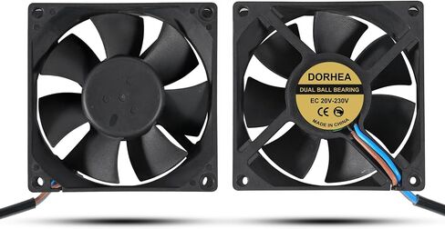 120mm x 25mm 110V 220V AC Powered Cooling Fan with Speed Controller 3V to 12V, 1225 AC 115V 120V 220V 240V for Cooling Ventilation Exhaust Projects, Receiver DVR PlayStation Xbox Component Cooling in Kuwait