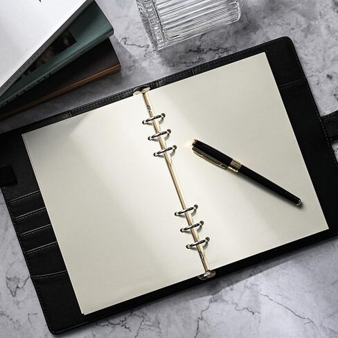 A5 Refillable Paper, A5 Line Refill Paper, A5 Binder Refills for 6-Ring Binders Planner Traveller Journal Notebook Dairy, 8mm Ruled Filler Paper Insert, 80 Sheets 160 Pages, Lined in Kuwait