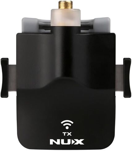 NUX Saxophone Microphone Wireless System (B-6S) with Charging Case Bundle with 2X Strukture S6P48 Woven Right Angle Patch Cables, 12x Fender Guitar Picks and Liquid Audio Instrument Polishing Cloth in Saudi Arabia
