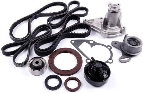 Timing Belt Kit including timing Belt water pump with gasket tensioner bearing etc,OCPTY Compatible for 2006 2007 2008 2009 2010 2011 Kia Rio/2006 2007 2008 2009 2010 2011 Kia Rio5 in Saudi Arabia