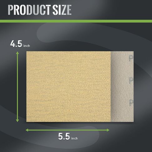 1/4 Sheet Sandpaper 4.5"x5.5" 25PCS 40 Grit Palm Sander Sheets for Woodworking, Automotive & Metal in Saudi Arabia