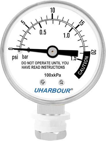 مقياس ضغط علبة الضغط، مقياس طنجرة الضغط، مقياس بخار علبة ضغط بقرص 2 بوصة، حامل سفلي in Kuwait