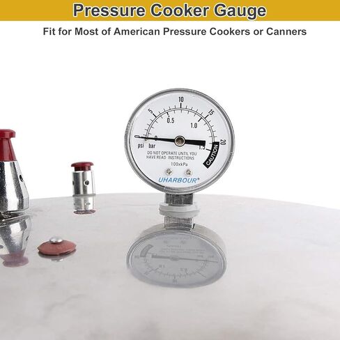 مقياس ضغط علبة الضغط، مقياس طنجرة الضغط، مقياس بخار علبة ضغط بقرص 2 بوصة، حامل سفلي in Kuwait