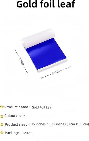 Imitation Gold Leaf Sheets 12 Colors 120 Pieces for Arts Decoration,DIY Crafts,Paintings,Nails,Furniture Decoration,3.15 by 3.35 Inches Gold Leaf Sheets. in Saudi Arabia